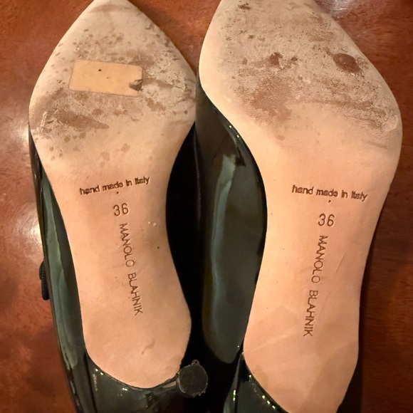 Manolo Blahnik Black Women's Shoes pointed toe Mary Jane! - Picture 4 of 7